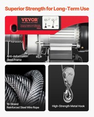 Vevor Electric Hoist Remote Control 440 Lbs Material Handling Tool 110V