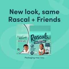Rascals Premium Sensitive Alcohol Free Baby Wipes, 216 Count