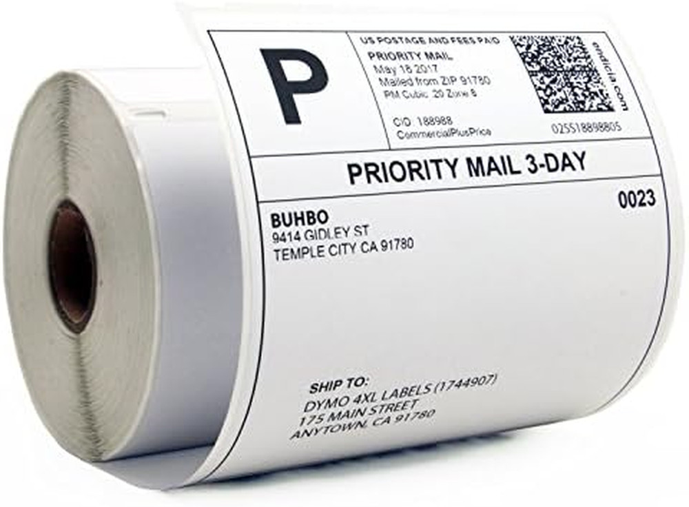 Compatible with DYMO Labelwriter 4XL 4″ X 6″ Shipping Label 1744907, White (220