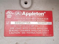 Appleton ENR5201 Receptacle with EDSC271SA Control Assembly Body