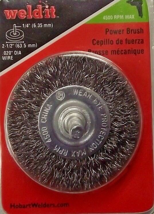 Hobart 770388 2-1/2″ Power Brush 1/4 Shank
