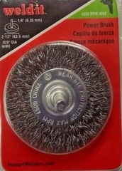 Hobart 770388 2-1/2″ Power Brush 1/4 Shank