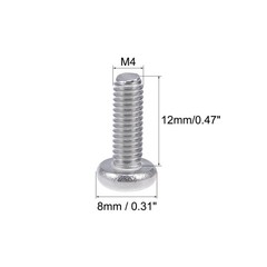 30pcs M4x12mm Machine Screws Pan Phillips Cross Head Screw Fasteners Bolts