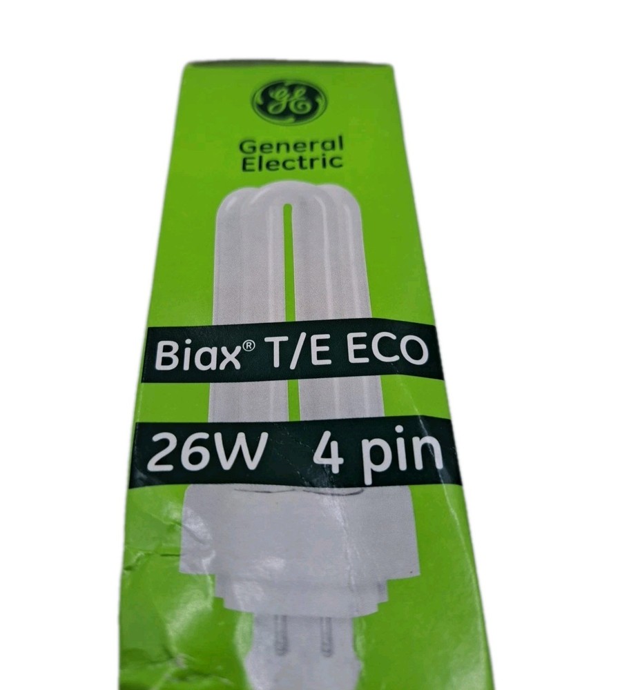 GE F26TBX/827/A/ECO 4Pin Compact Fluorescent Lamp 26 Watt Biax CASE OF 10!