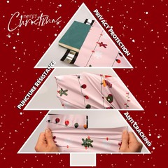 Jowlroel 50 Christmas Poly Mailer 12×15.5″ Waterproof Shipping Bags Festive