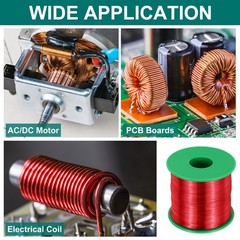 34 AWG Magnet Wire, 1 lb Magnetic Coil Wire, 155C(311F)