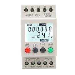 JVR8002 3 Phase Voltage Monitoring Sequence Relay Under/Over Protector
