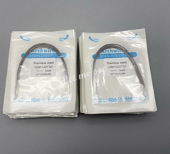 Dental Orthodontic Arch Wire Stainless Steel Round Rectangular Ovoid / Natural