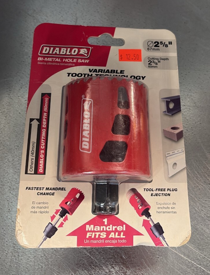 Diablo Tools 2-5/8″ Bi-Metal Hole Saw Quick Change *DHS2625
