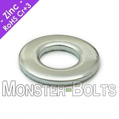 Flat Washer Zinc Plated 10.9 Steel DIN 125A 200 HV – M3 M4 M5 M6 M8 M10 M12