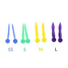 200 Dental Plastic Wedges Concave Design Arc Diastema Wedge w End Circular Hole