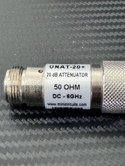 MINI-CIRCUITS 15542 UNAT-20+ 20dB ATTENUATOR 50OHM DC-6GHz VU151900822