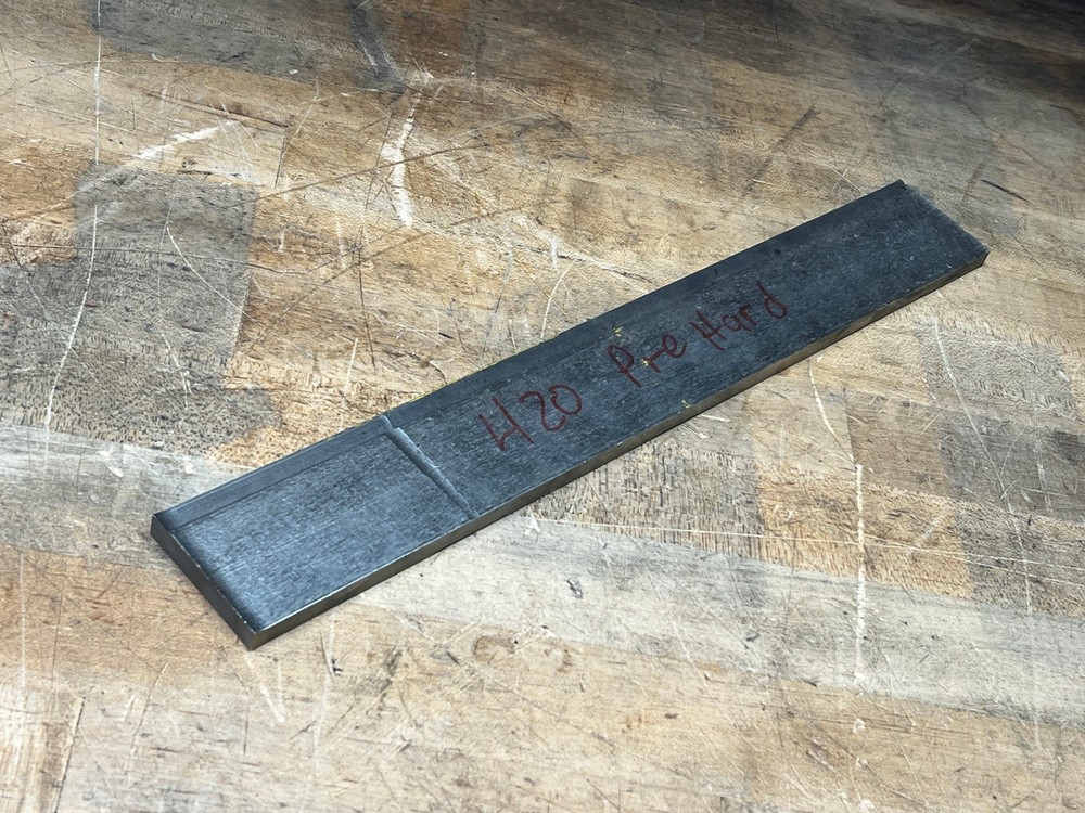 420 Stainless steel flat bar stock .30 x 2″ x 14.5″ cut off heat treated