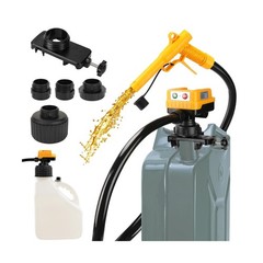 4.5 GPM Cordless Fuel Transfer Pump with 51” PVC hose, Compatible with DeWal…