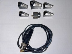 SonaTest 2.25 MHz .50” Ultrasonic Flaw Inspection Transducer with Wedges & Cable
