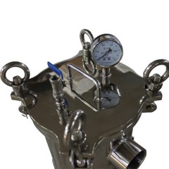 TECHTONGDA 1# Bag Industrial Filter 304 Stainless Steel 2″ NPT In/Out 120 PSI