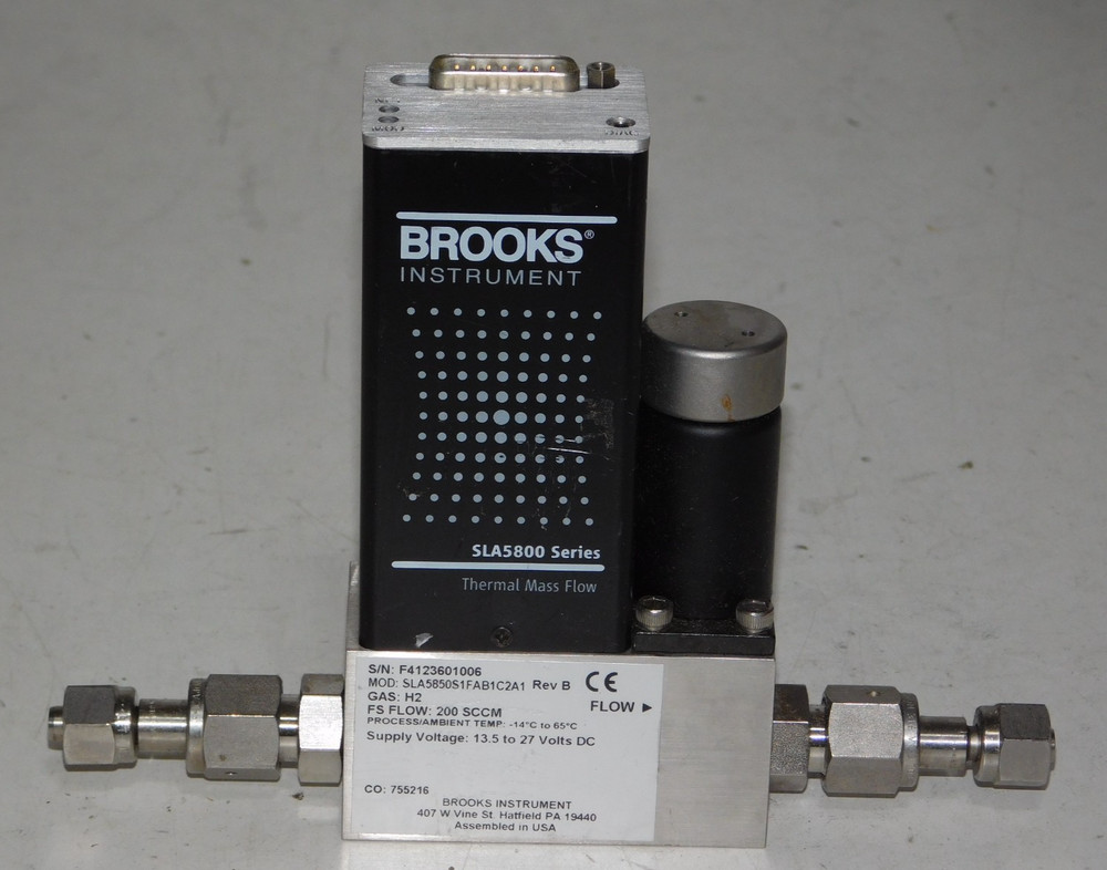 Brooks Instrument SLA5850S1FAB1C2A1 Thermal Mass Flow Controller H2 200SCCM USA