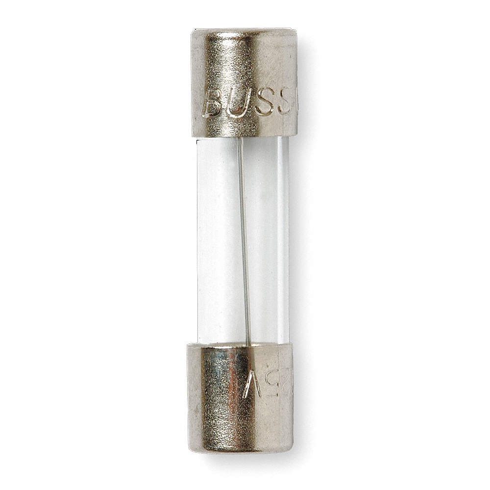 BUSSMANN GMC-100-R Fuse,100mA,Glass,GMC Series,PK5 1CJ49