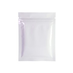 Bulk Clearance Case 6500 Flat Style Glossy White Foil Zip Bags 7.5x10cm 3x4in