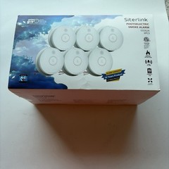 Siterlink Hardwired Smoke Alarm 6 Pack GS562A White