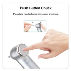 LED Dental E-generator High Speed Handpiece Push Button 2/4Hole Tip 3Water Spray