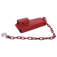 2″ Forklift Trailer Hitch Receiver Attachment Pallet Forks Towing Adapter Red