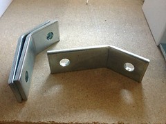 (QTY 25) 2-Hole 45° Open Corner Angle for Unistrut B-Line Channel #467645 P1546