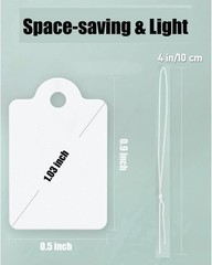 AURAADORN 200 Pcs Price Tags, 0.9 x 0.5 inch White Paper Hang 0.9*0.5,