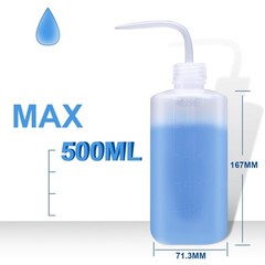 3 Pack LDPE Plastic Squeeze Wash Bottles for Lab and Tattoo 150-500ml