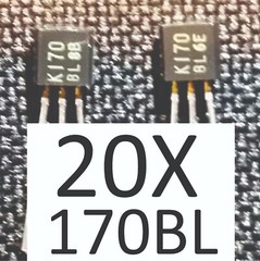 Qty 20 2SK170 Toshiba J-FETs – 2SK170BL – NEW – “B” / “BL” Grade (6-12mA)