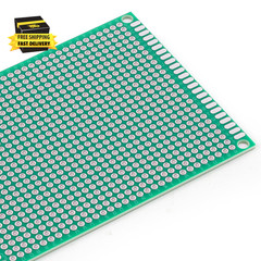 32 Pcs PCB Board, Green Circuit Board with 5 Sizes Compatible, Double Sided PCB