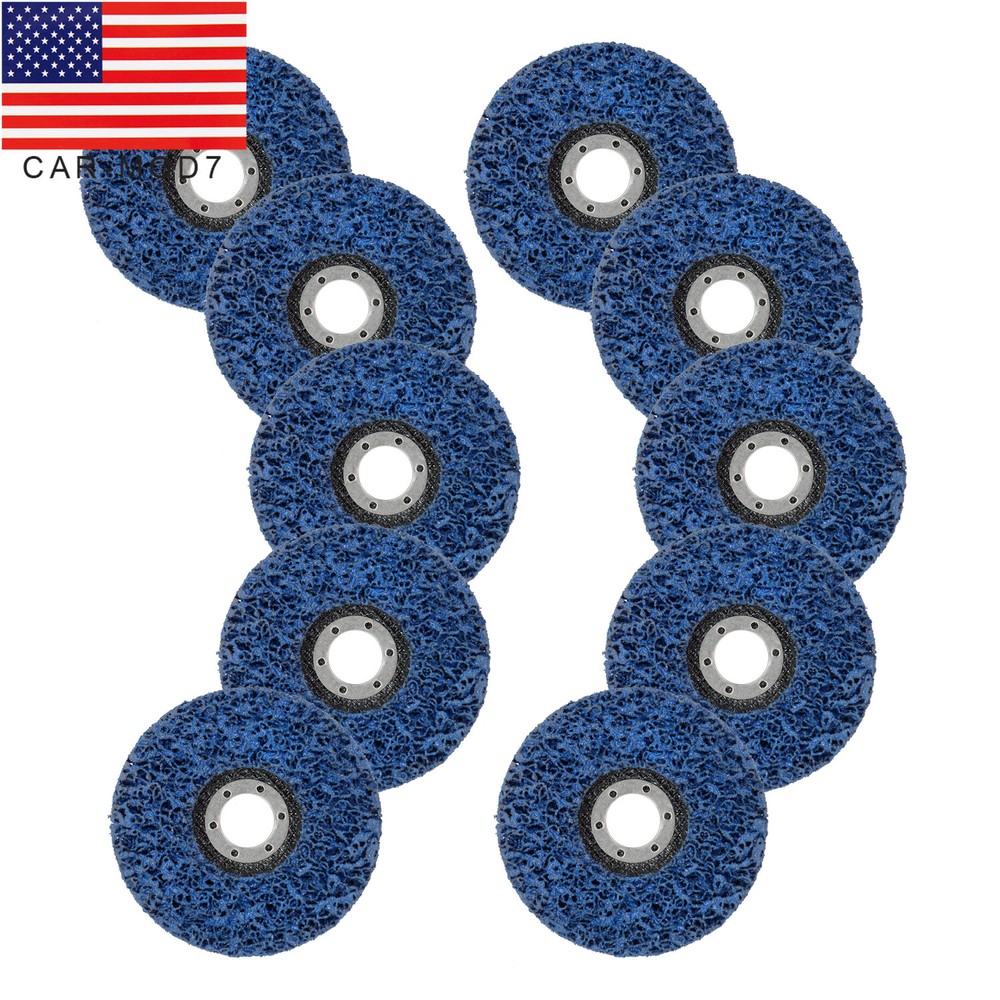 10 Pack 4.5″x7/8″ Easy Strip 4-1/2″ Discs Remove Paint Rust & Clean set of 10