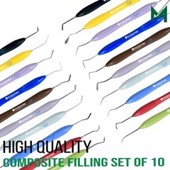 Dental Composite Resin Filling Spatulas Aesthetic Restoration Instruments set