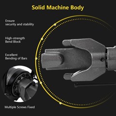 900W Electric Rebar Bender, 5/8 in #5 16 mm Rebar Bender Tool Hand Hydraulic