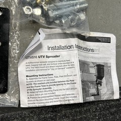 Buyers Products Mounting Hardware Kit 3030939 For UTVS16 UTV Spreader