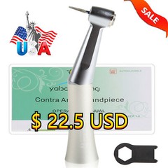 NSK Style Dental Low Speed Contra Angle Handpiece Push Button Fit FG-1.6mm TK