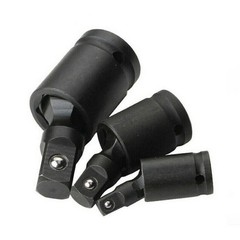 3PCS Impact Rated Universal Joint Socket Set 1/4″ 3/8″ 1/2″ Drive Swivel Adapter