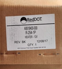 Red Dot R-254 1P Auxiliary Heater Unit with Single Fan