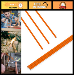 3 Pcs 18″ Silver Alloy Brazing Rods – Flux Coated Copper Solder Sticks, 56% Silv