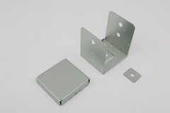 2 Pack 8×8 Post Base for Concrete, Pergola Black Brackets Kit w/ 1-Inch Standoff