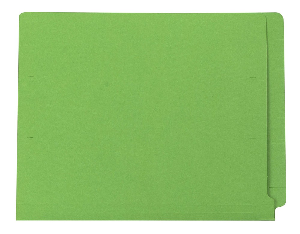 End Tab Green File Folder – Letter Size | Box of 100 | Full Side Folder for C…