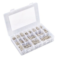 780 Pcs Pan Head Sheet Metal Screws Assortment Kit #4#6#8#10 Stainless