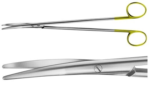 METZENBAUM-Nelson Scissors, 12″, Curved Tungsten Carbide Blades, Premium