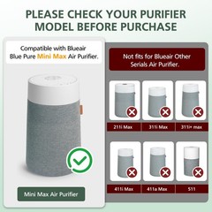 2 Pack Mini Max Replacement 8.9 x x 5.9 inches, 2 Filter