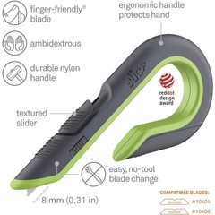 Slice 10503Gr 6-1/2 In. Nylon Self-Retracting Utility Box Cutter