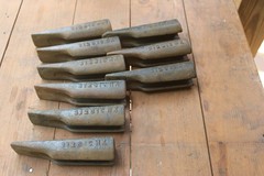Hensley 31281CHX Tooth Point Scarfire ripper , lot of 9 teeth