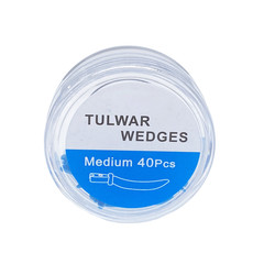 40Pcs Dental Tulwar Wedges Sectional Matrix System Plastic Diastema Wedge Refill