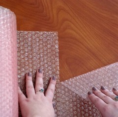 2 x Bubble Cushioning Wrap Roll 12 Inch x 72 Feet Total (Pink Antistatic)