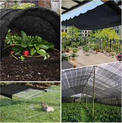 LOVE STORY 10X20Ft 90% Black Garden Shade Cloth, Sun Shade Cover Net Mesh Tarp