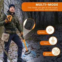 Underwater Metal Detector IP68 Waterproof 1600mAh Rechargeable Fully Submersible